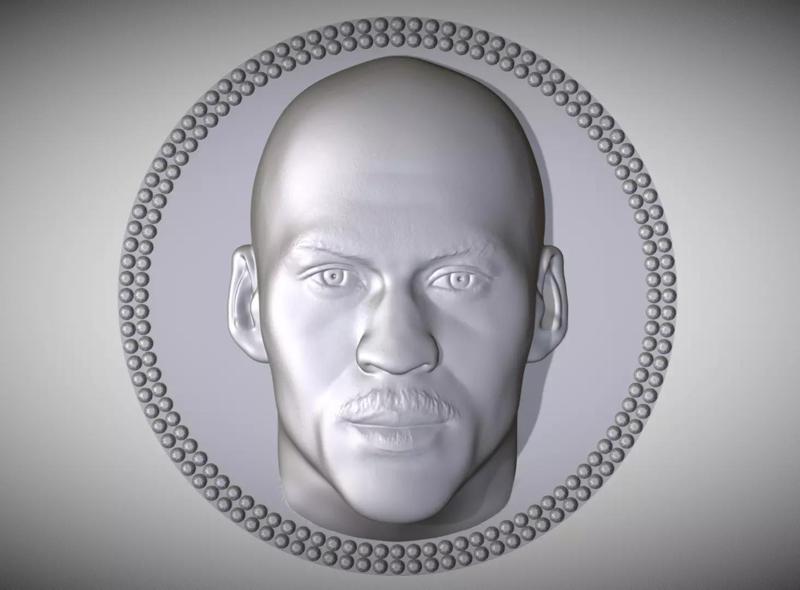 Michael Jordan medallion pendant 3D printing ready stl obj