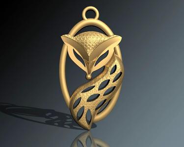 Fox pendant for 3D Printing