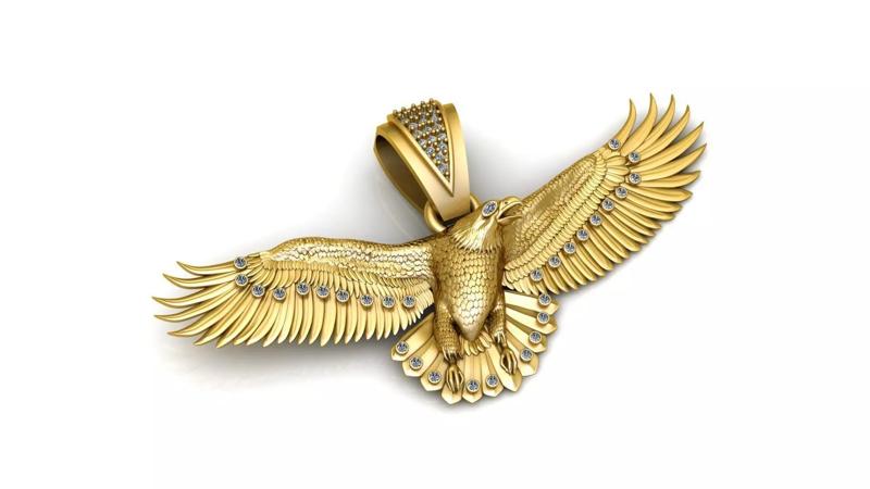 EAGLE PENDANT 3D PRINTABLE MODEL
