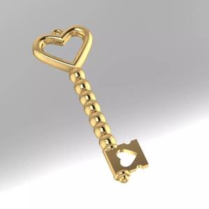 heartkey pendant