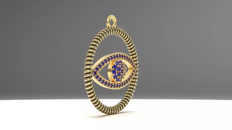 EVIL EYE CHARM PENDANT