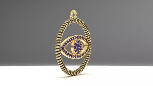 EVIL EYE CHARM PENDANT