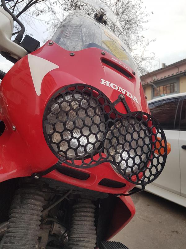Africa Twin XRV750 Headlight Mesh Cover