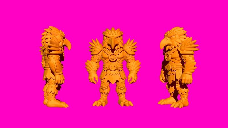 EAGLE WARRIOR - Sofubi Style Figure (One-piece)