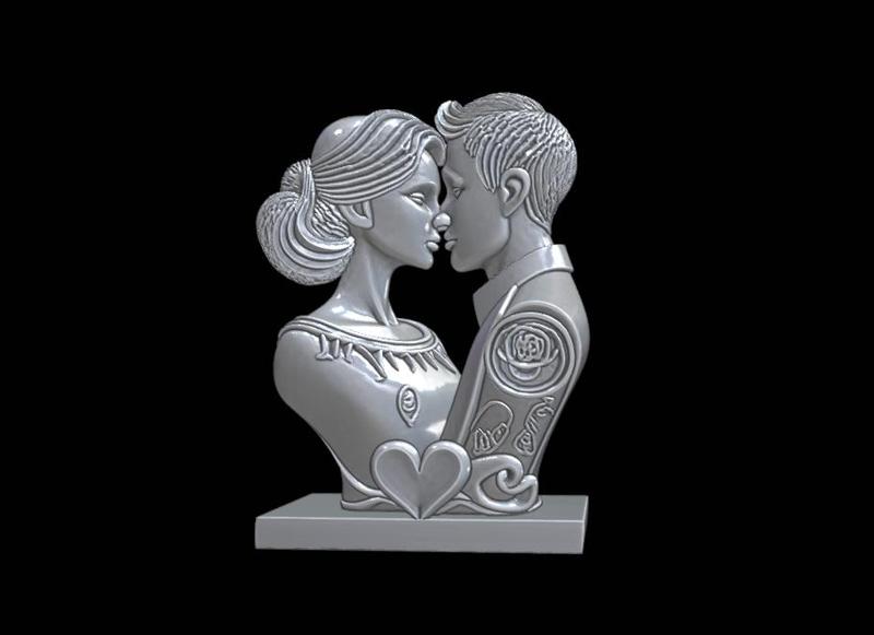 Eternal Love – CA0006 Gift Bust Figure Unique & Detailed 3D Print Model