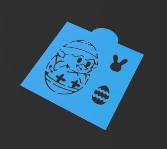 Easter Chick Stencil 100mm