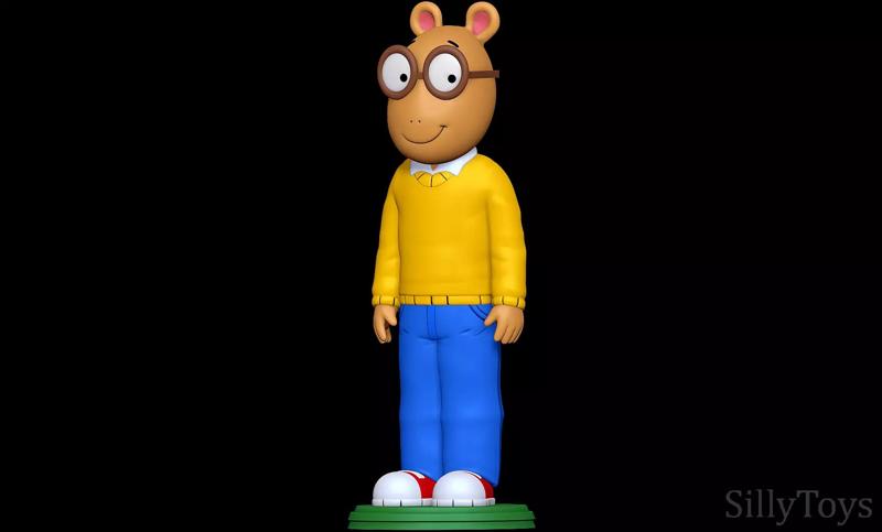 Arthur silly toys man wearing shirt and jeans