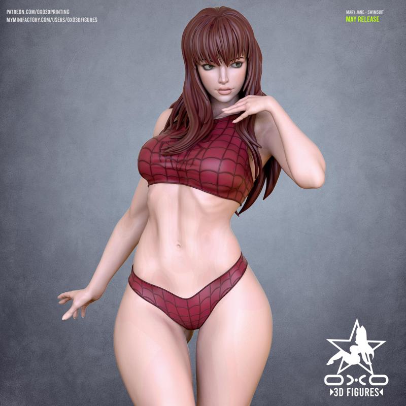 Mary Jane Swimsuit Tabletop Miniature Figure