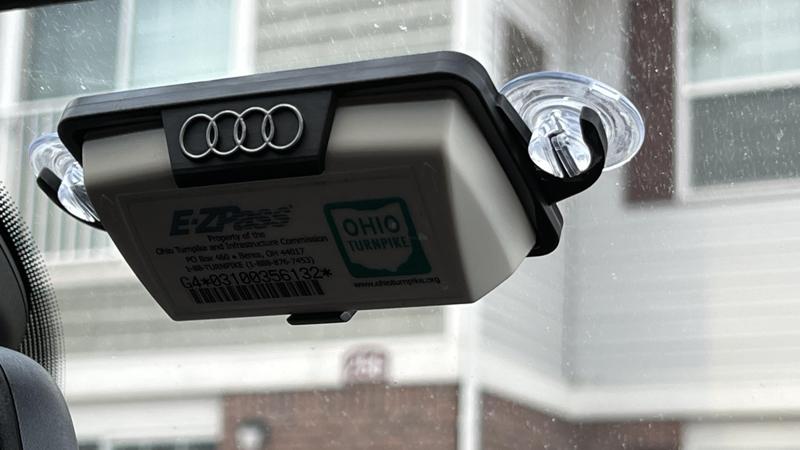 EZPass holder with Logo for Audi, Chevrolet, Ford, Hellcat, Tesla