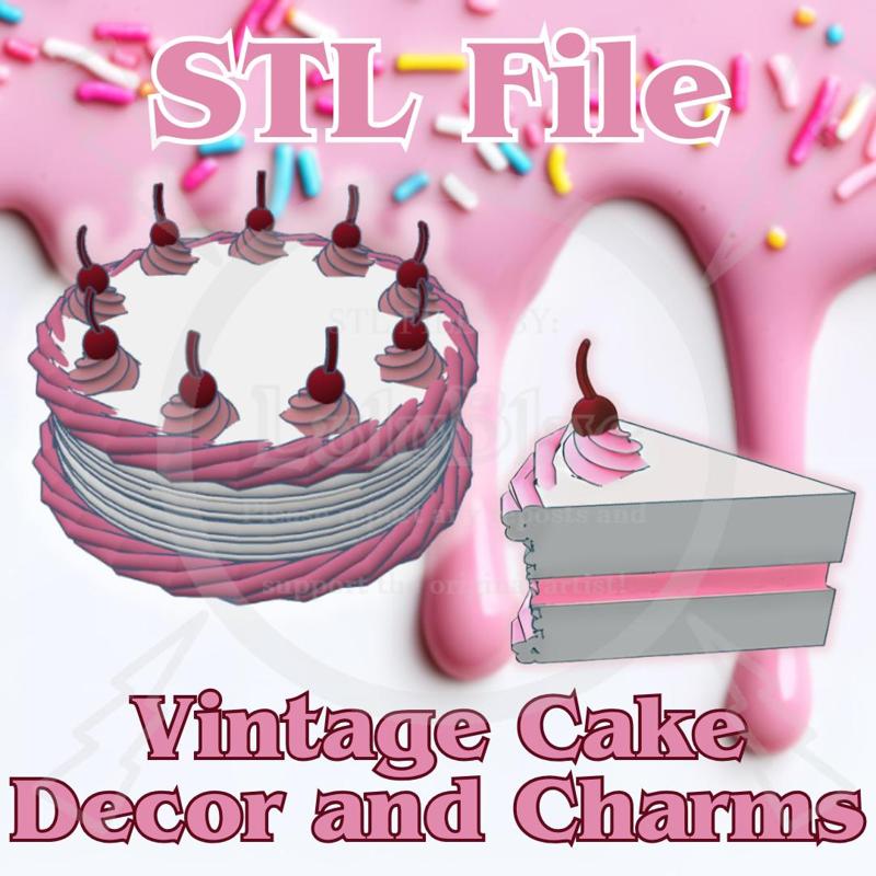 Vintage Cake Design and Charms