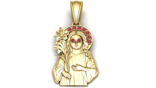 Saint Philomena Pendant – 3D Printable Model