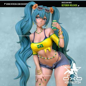 Brazilian Miku Anime Figure