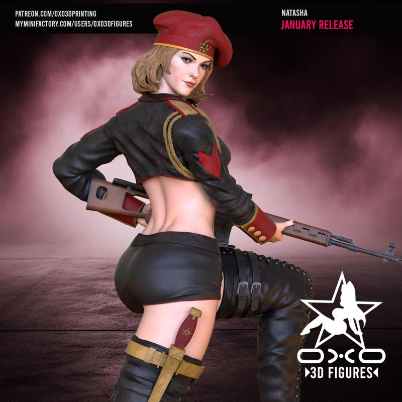 Natasha Red Alert Tabletop Miniature