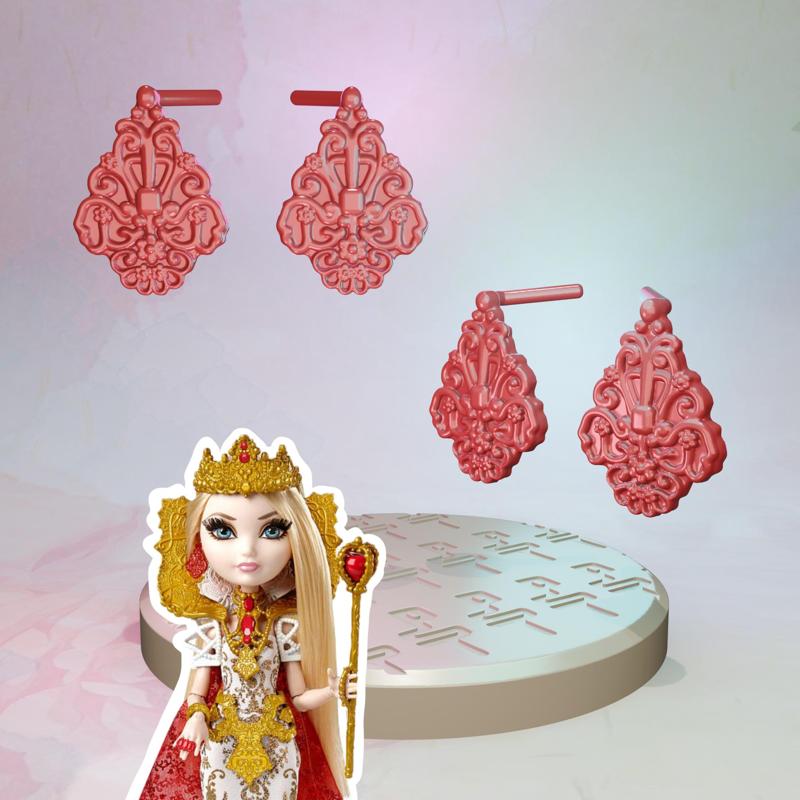 Ever After High Royally Ever After Apple White doll earrings replacement