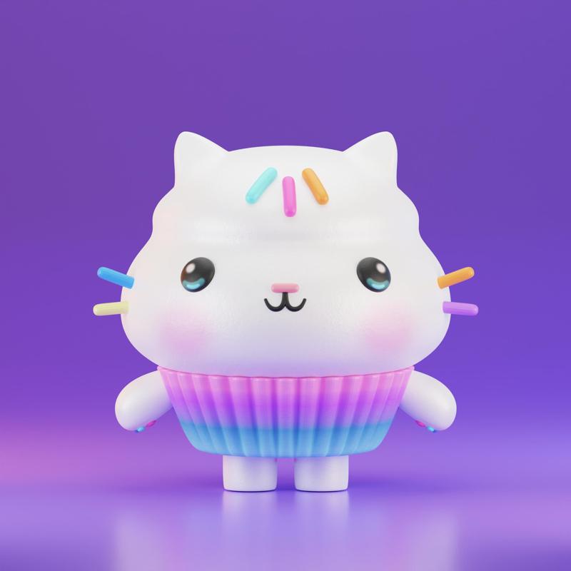 GABBY DOLLHOUSE- Cakey cat/Cupcake cat/Cupcake cat/Pastelillo