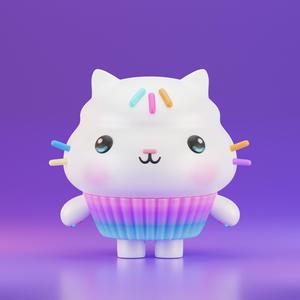 GABBY DOLLHOUSE- Cakey cat/Cupcake cat/Cupcake cat/Pastelillo