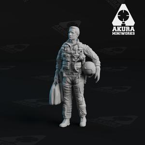 Standing US pilot figure