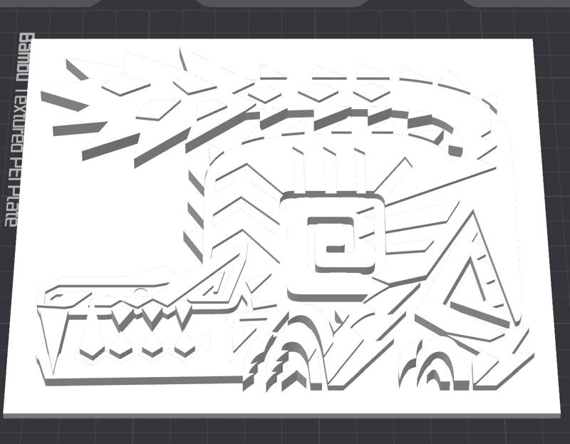 ODOGARON - ICON PLATE FROM MONSTER HUNTER (SINGLE COLOR)