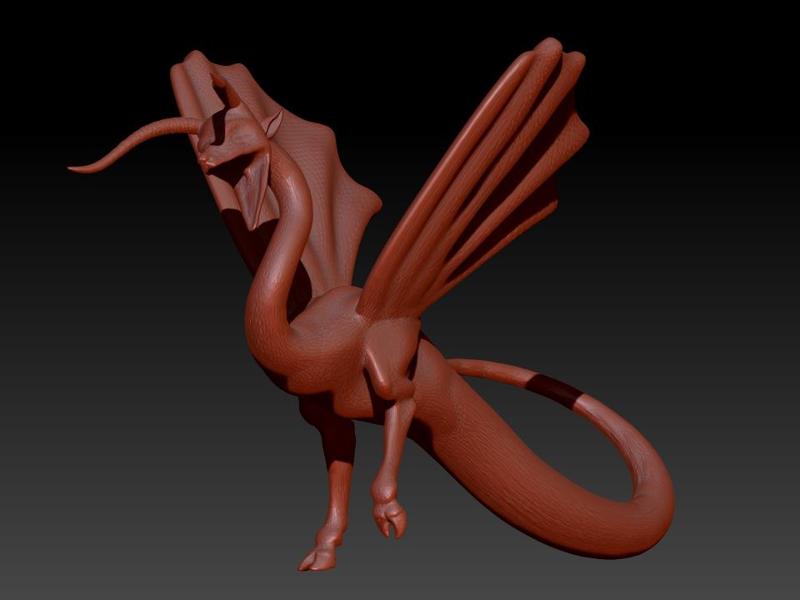Medieval Serpe Wyvern Dragon