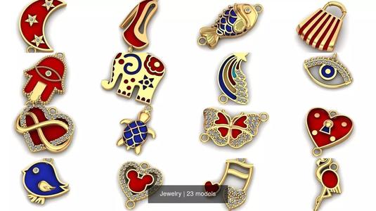 Jewelry 3D Model Collection