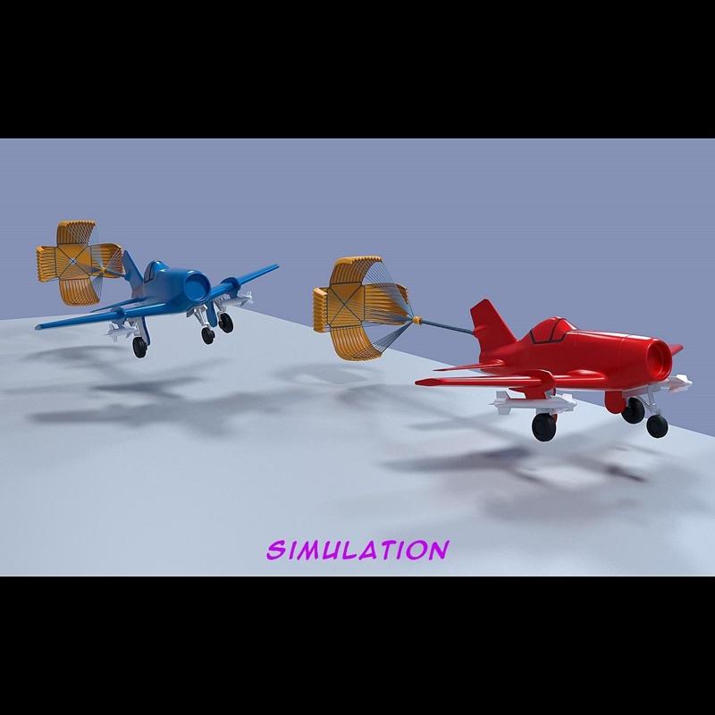 BRAKING PARACHUTES - PARACAIDAS DE FRENADO - BRAKING PARACHUTES