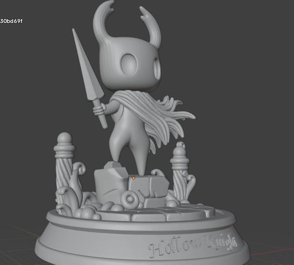 Hollow Knight - Figure with base (3D Printable Collectible)