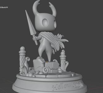 Hollow Knight - Figure with base (3D Printable Collectible)