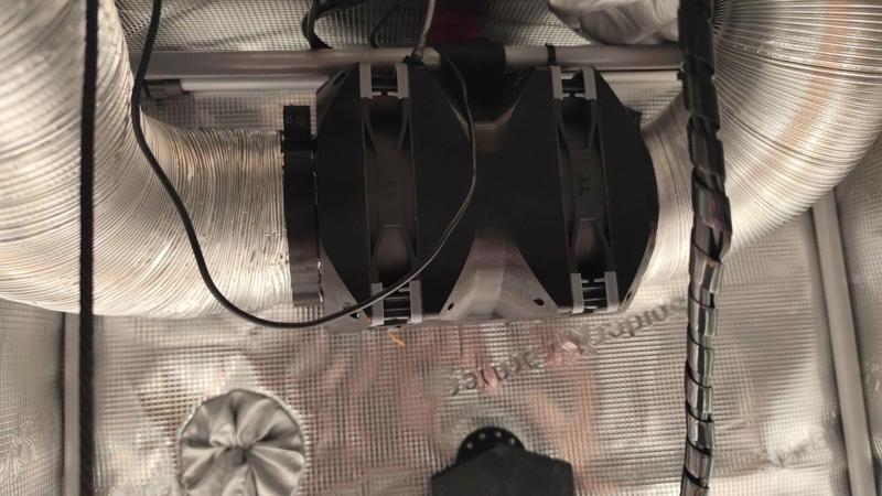 4 inch Exhaust Fan / Grow Tent / 2 x 140 mm Fan