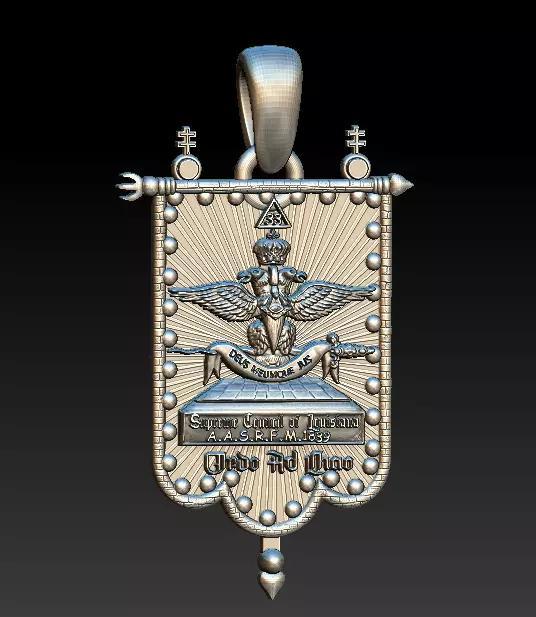 3D GOLD PENDANT 3d printable mode