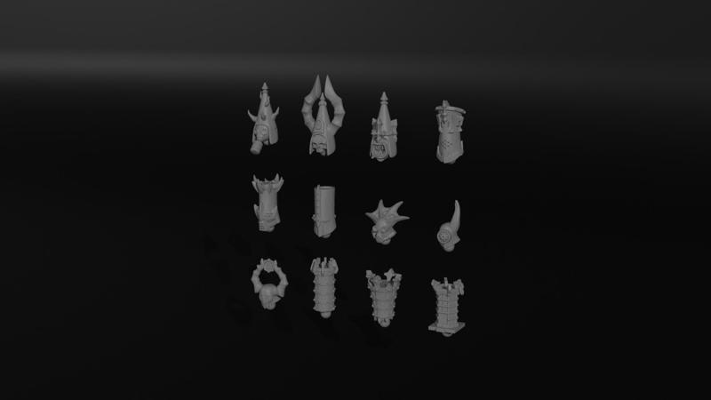 32mm Trench War - Heretic Priest Helmets