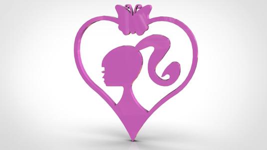 BARBIE keychain rings