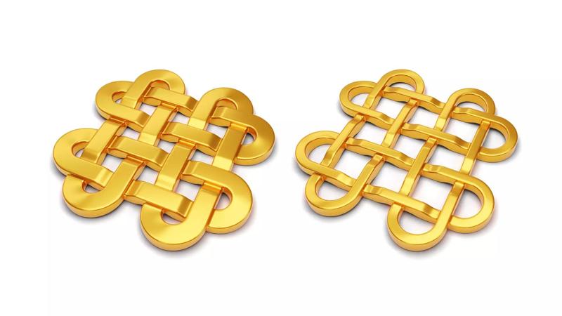 Celtic Love Knot 4 Hearts - Pendant