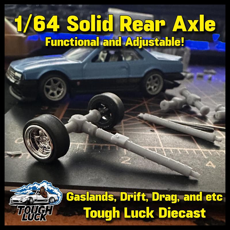 1/64 Solid Rear Axle