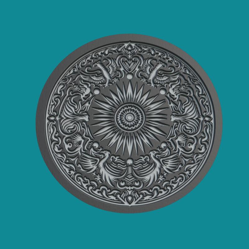 Peninsula Medallion Peninsula 3d Print Model