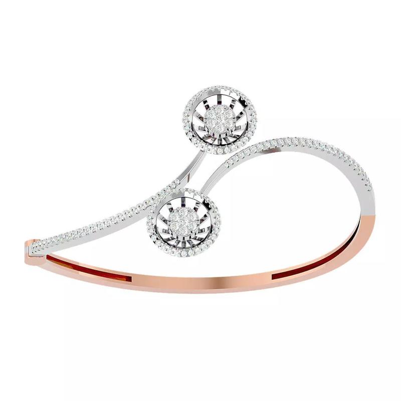 Blooming Flower Bracelet 3dm stl render detail