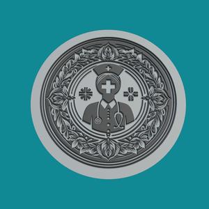 Nurse Medallion Nurse 3d Print Model