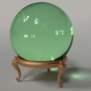 Stand for crystal ball.