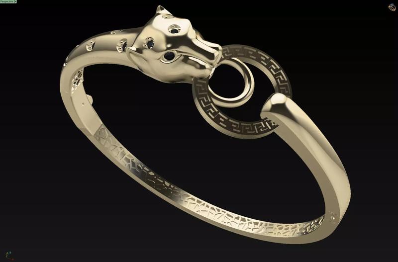 panther bracelet 3D print model