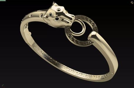 panther bracelet 3D print model