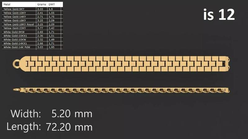 MEN WOMEN LINK CHAIN BRACELET LIGHT WEIGHT 110 PIECE