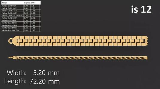 MEN WOMEN LINK CHAIN BRACELET LIGHT WEIGHT 110 PIECE