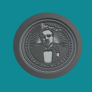 Michael Corleone Print Model Michael Corleone Medallion Michael Corleone Wall Decor