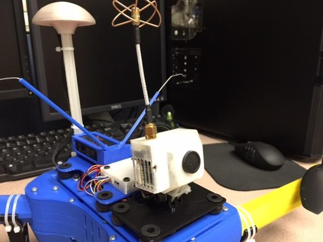 Intagrated FPV camera and transmitter box.