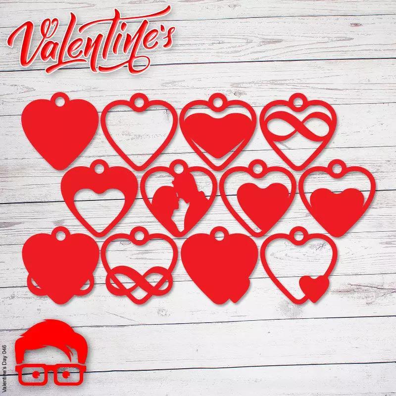 Valentines Day Earrings tags gift for your loved one