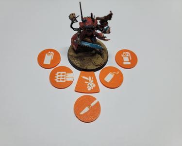 KT24 Kommandos Tokens (deboss and multicolor)
