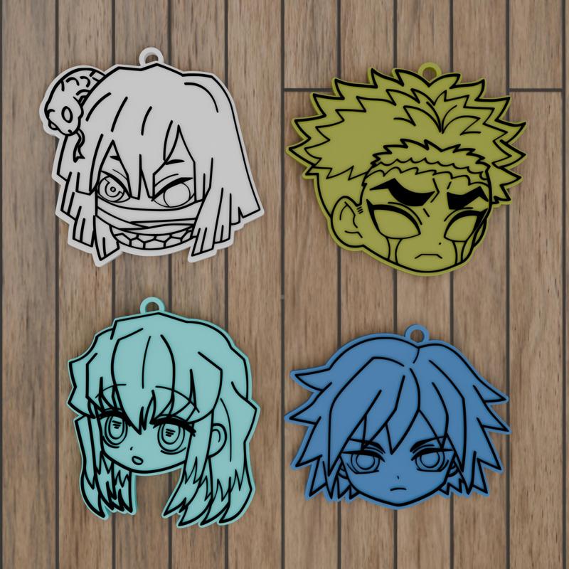 Kimetsu No Yaiba Keychains Pack#2
