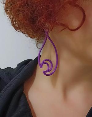 Waterdrop-moon earring