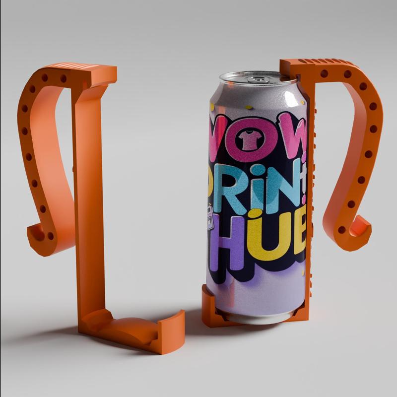 Can Handle STL – Beer/Soda Can Grip (12oz & 16oz)