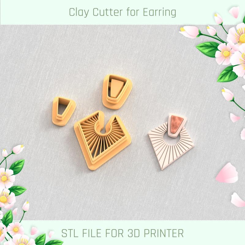 Polymer Clay Cutter File for Earrings