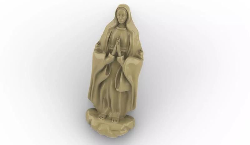 virgin mary hands in the middle 3D print model